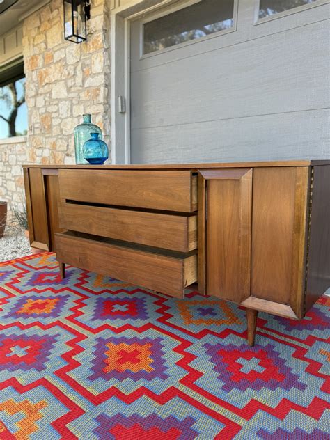 Walnut Lowboy Dresser - Renewed Perspective