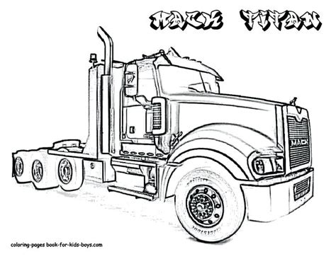 18 Wheeler Truck Coloring Pages at GetColorings.com | Free printable colorings pages to print ...