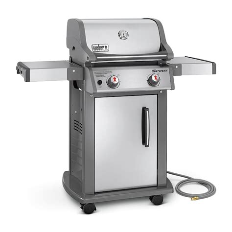 Weber Spirit S-210 Stainless Steel 2-Burner Natural Gas Grill in the ...