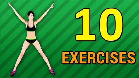 10 Simple Exercises To Lose Weight At Home - YouTube