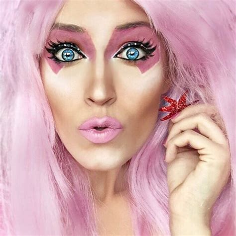 Jem From Jem and the Holograms | Halloween Makeup Transformations | Rebecca Swift | POPSUGAR ...