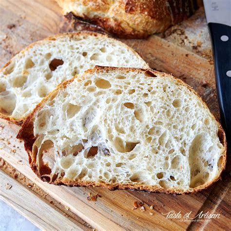 No-Knead Sourdough Bread - Taste of Artisan