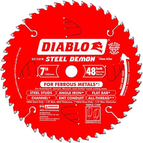 Diablo D0748FM 7" Steel Demon Saw Blade — Coastal Tool