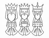Printable Three Wise Men Coloring Page sketch template