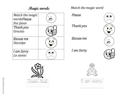 Magic words: English ESL worksheets pdf & doc