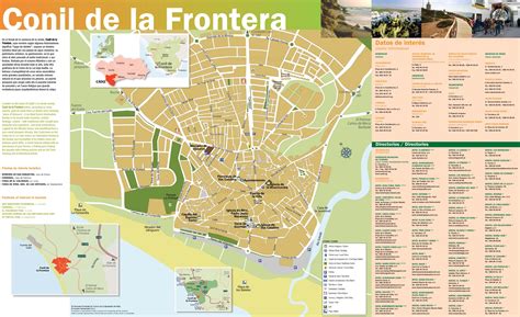 Conil de la Frontera tourist map