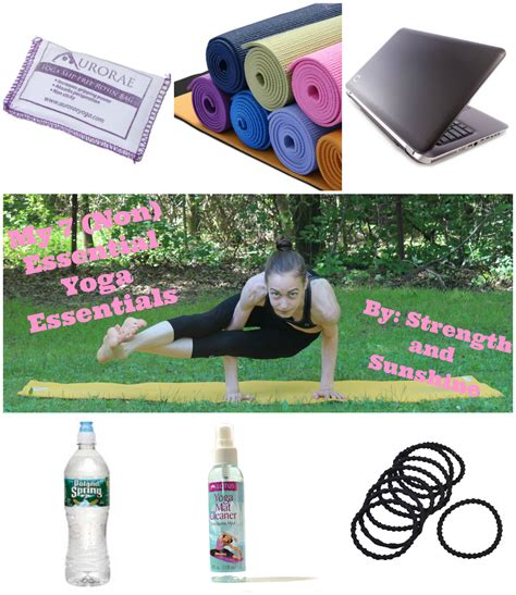 My 7 (Non)Essential Yoga Essentials - Strength and Sunshine