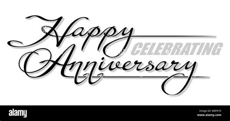 Happy Anniversary Calligraphy High Resolution Stock Photography and Images - Alamy