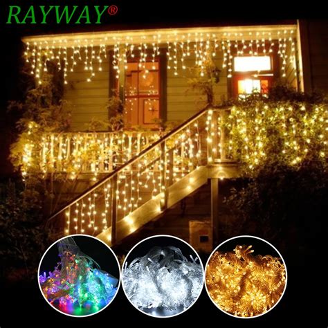 6M x 3M 600 LED Home Outdoor Holiday Christmas Decorative Wedding Xmas String Fairy Lights ...