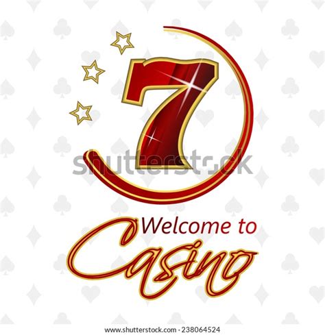 Casino Background Lucky Seven Symbol Gold Stock Vector (Royalty Free ...