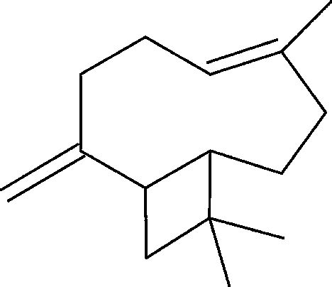 Chemical structure of -caryophyllene. | Download Scientific Diagram