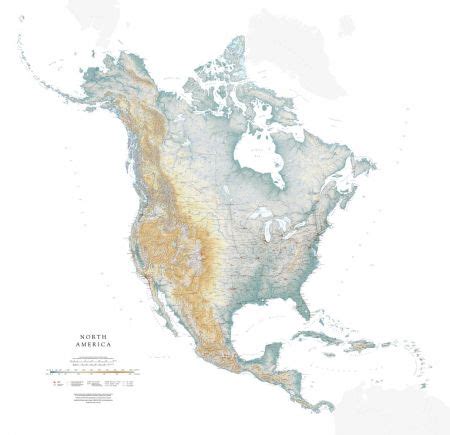 Elevation Map Of North America - Maping Resources