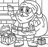 Santa Claus Coloring Page For Kids 8944228 Vector Art At Vecteezy sketch template