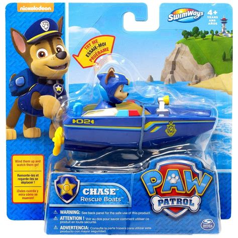 Paw Patrol Swimways Chase Rescue Boat Bath Toy - Walmart.com - Walmart.com