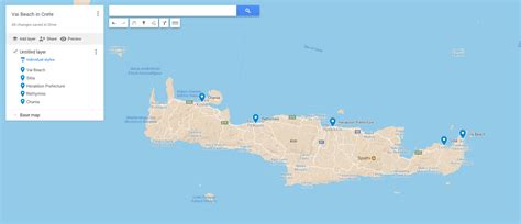 Best Beaches Crete Map