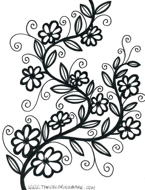 Cute Flower Coloring Pages at GetColorings.com | Free printable colorings pages to print and color