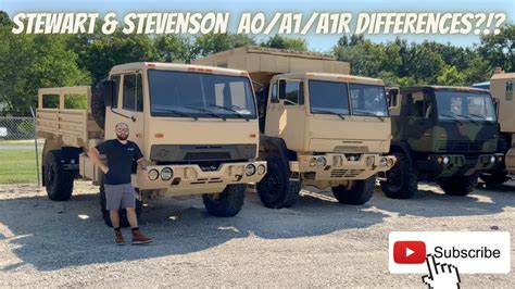 Overview of the A0/A1/A1R Stewart & Stevenson Military Trucks - YouTube