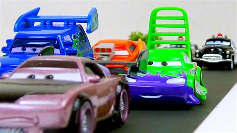 Tuner Cars Police Chase! Disney Cars Toys Stop Motion Animation Sheriff Boost - Ladybird TV ...