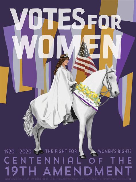 19th Amendment Poster by Brooke Fischer – Haight Street Art Center