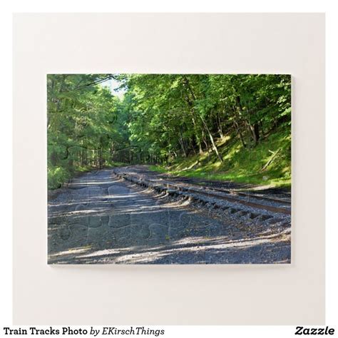 Train Tracks Photo Jigsaw Puzzle | Zazzle | Photo jigsaw puzzle, Jigsaw puzzles, Train tracks