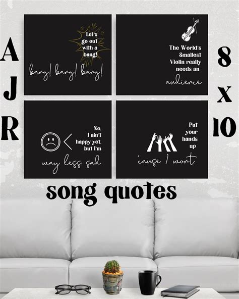 AJR Song Quotes INSTANT DOWNLOAD 4 Prints - Etsy