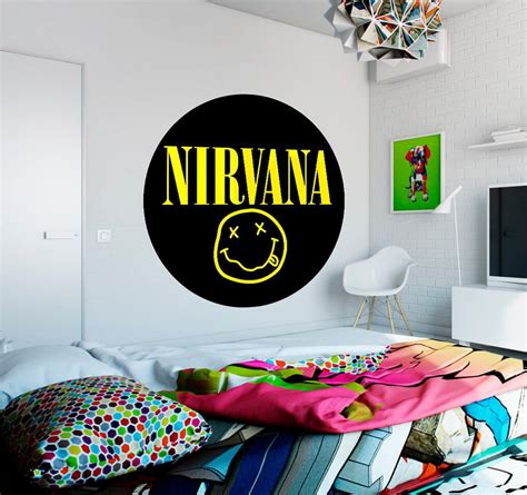 Nirvana Decal Nirvana Sticker Nirvana Wall Decor Nirvana - Etsy