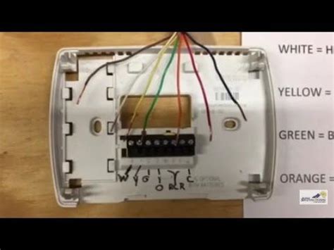 Emerson Thermostat Wiring Color Code