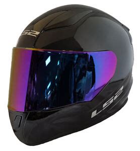 LS2 FF353 RAPID FULL FACE MOTORCYCLE HELMET GLOSS BLACK + PURPLE ...