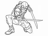 Free Printable Deadpool Coloring Pages Christmas sketch template