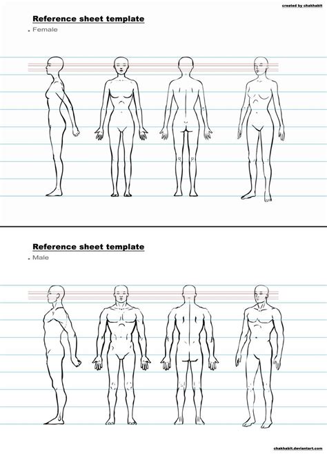 Character Sheet Template Drawing