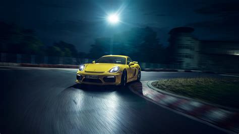 Porsche Cayman GT4 Yellow Wallpaper,HD Cars Wallpapers,4k Wallpapers ...