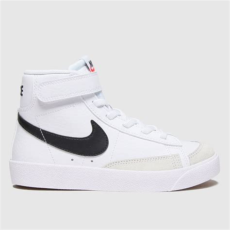 Nike White Red Blazer Mid 77 Junior Trainers