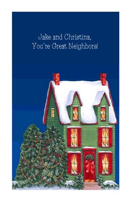 "To Great Neighbors" | Christmas Printable Card | Blue Mountain eCards