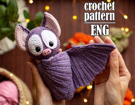 Halloween Crochet Bat Pattern Crochet Amigurumi Pattern ENG - Etsy