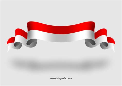 Download Template Pita Bendera Indonesia Vector CDR File berupa vector high resolution, support ...