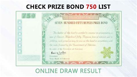 750 Prize Bond 2023 – check draw results here - Pakistan Observer