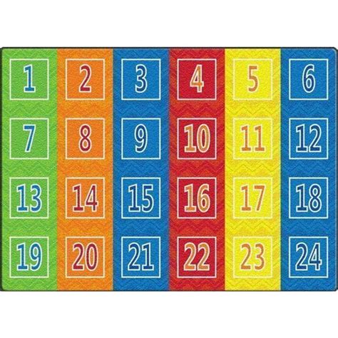 Numbers Rugs for Classroom Learning Areas