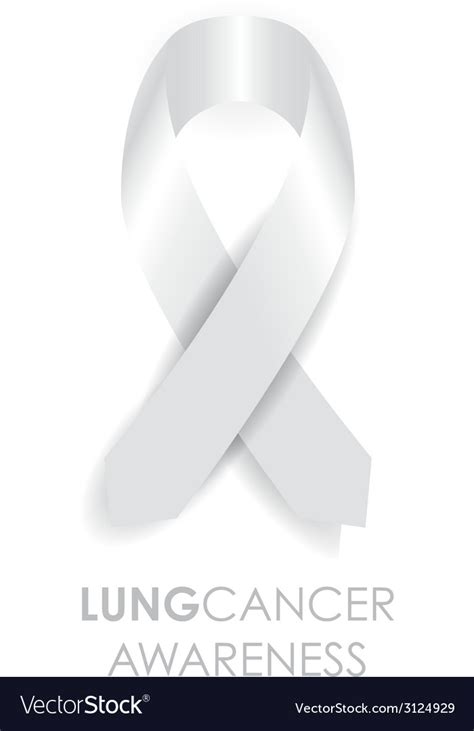 Lung cancer ribbon Royalty Free Vector Image - VectorStock