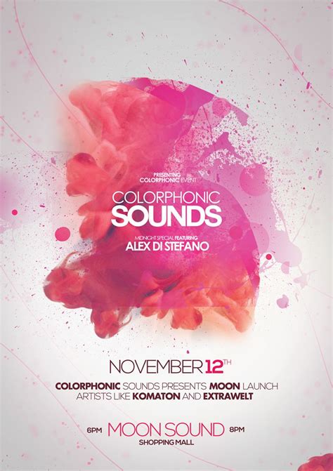 Colorphonic Poster Flyer | Graphic design logo, Graphic design posters, Poster design