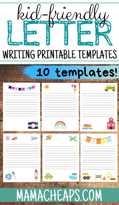 Letter Writing Templates for Kids - 10 Different Themes - Mama Cheaps®