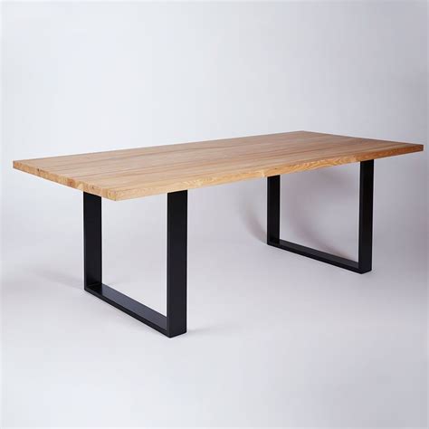 Urban Couture (Surry Hills NSW) The Pyrmont Dining Table- Elm Timber Top on Black Steel Legs ...