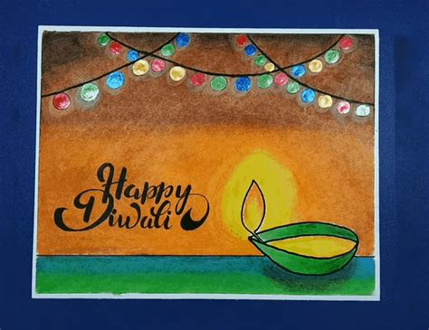 Diwali Drawing Tutorial Easy by Oil Pastel Full Tutorial in 2021 | Diwali drawing, Art drawings ...