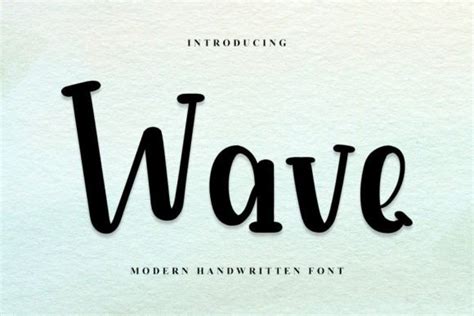 Wave Font - Font Canyon