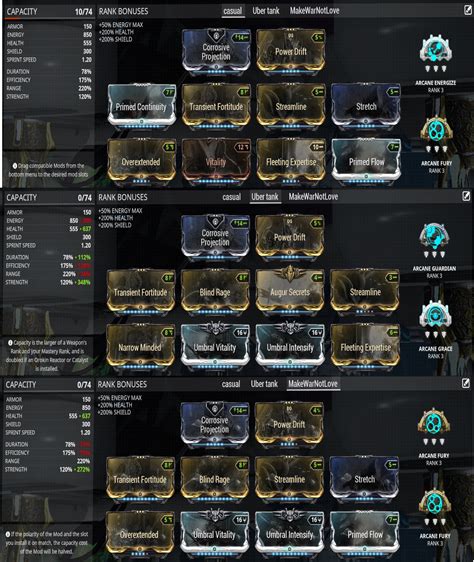 Thought id share my Baruuk builds - General Discussion - Warframe Forums