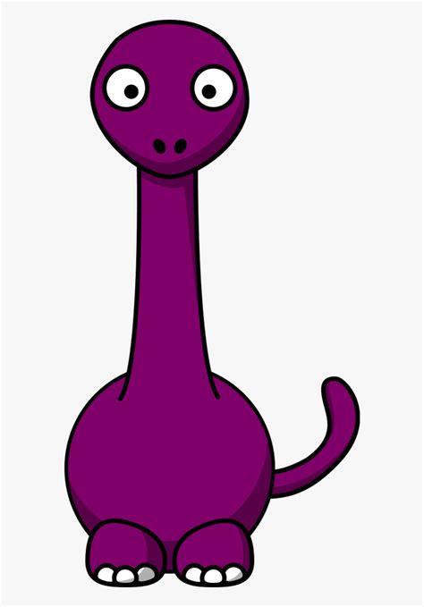 Dinosaur Cartoon Long Neck - Animated Dinosaur With Long Neck, HD Png Download - kindpng