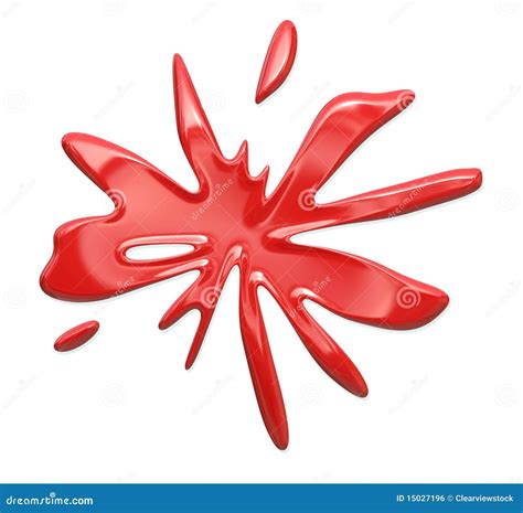 Red ink or paint splotches stock illustration. Illustration of splatter ...