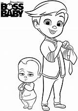 Boss Baby And Tim Coloring Page  Free Printable Pages For Kids sketch template