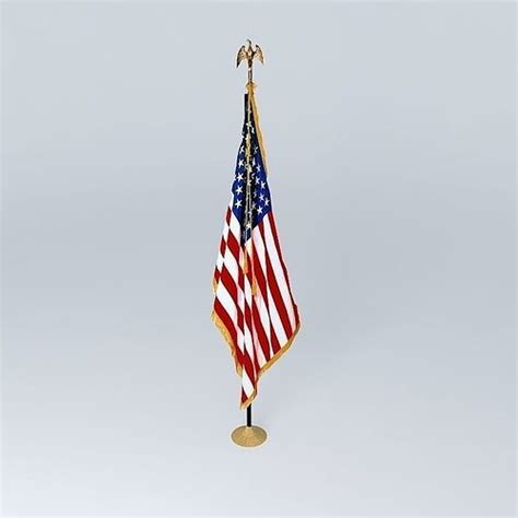 AMERICAN FLAG 3D model | CGTrader