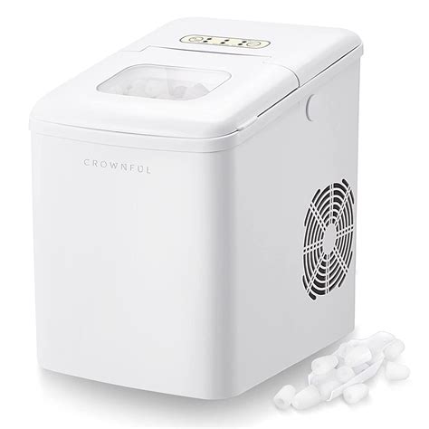 CROWNFUL Ice Maker Machine for Countertop, 9 Ice Cubes S/L Ready in 7 ...