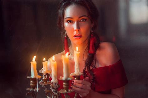 Lady with candles by Black-Bl00d on DeviantArt